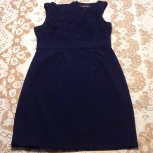Navy Lace Top Dress